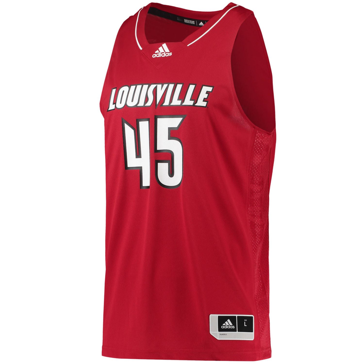 adidas 45 Louisville Cardinals Swingman Basketball Jersey - view number 2