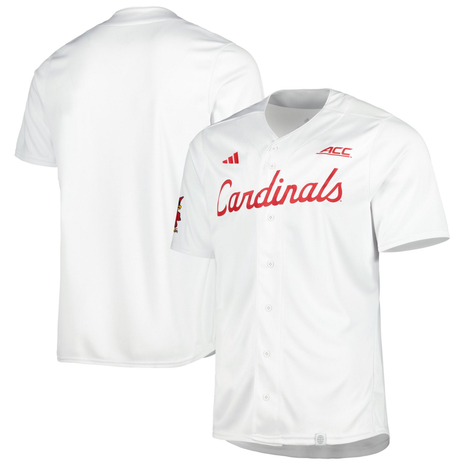 adidas Louisville Cardinals Team Baseball Jersey Academy