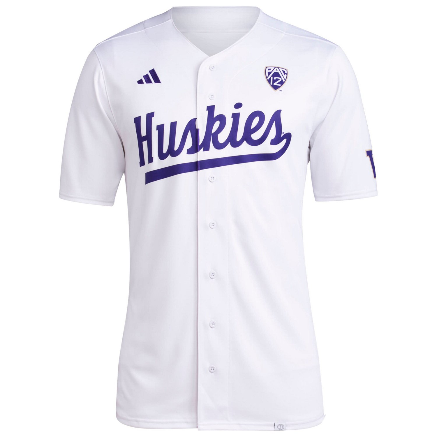 adidas Washington Huskies Team Baseball Jersey - view number 2