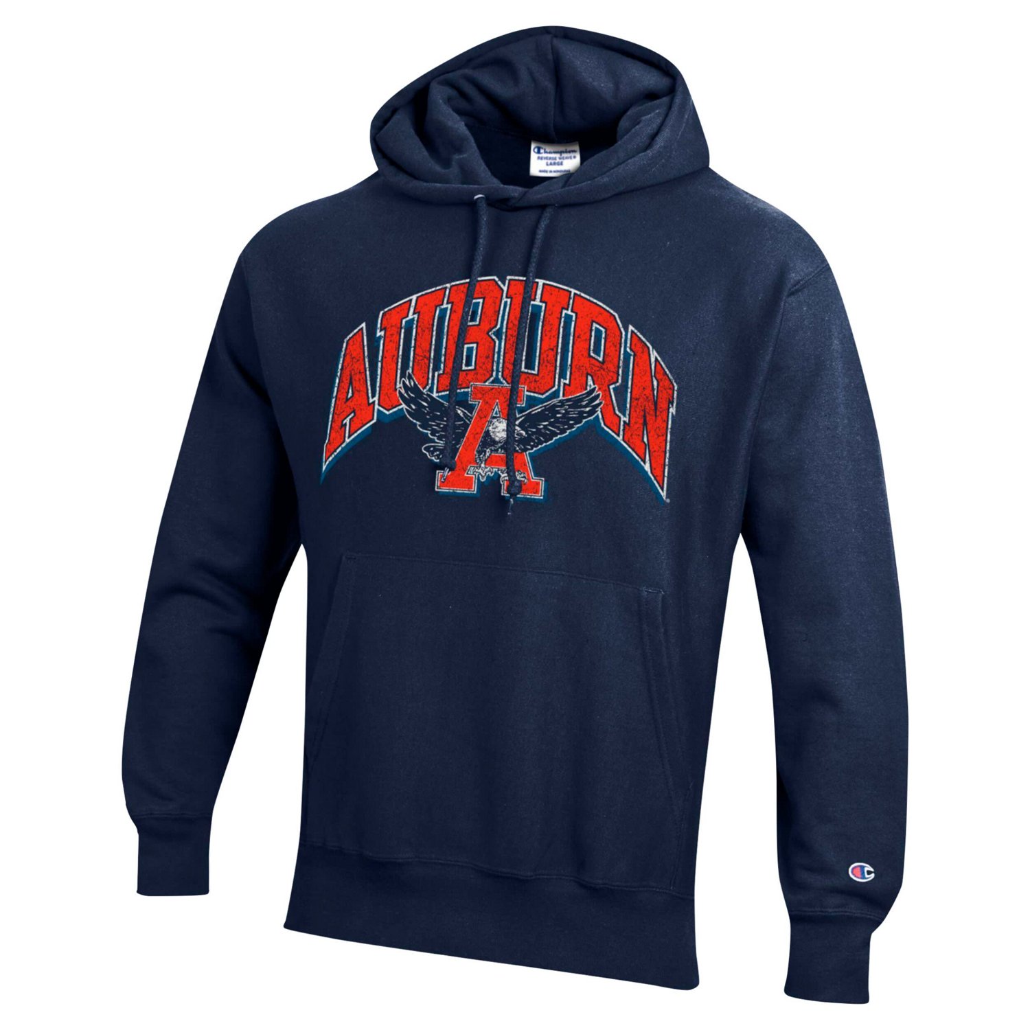 Champion Auburn Tigers Vault Late Night Reverse Weave Pullover Hoodie                                                            - view number 2