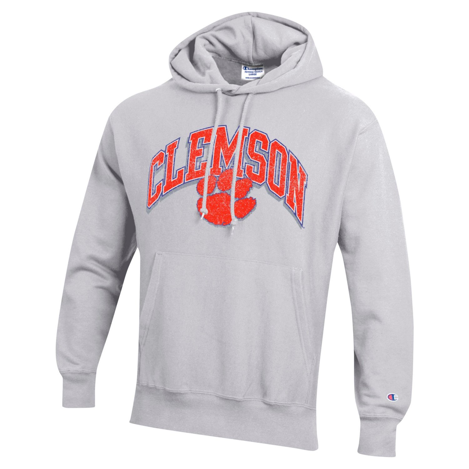 Champion Clemson Tigers Vault Late Night Reverse Weave Pullover Hoodie                                                           - view number 2