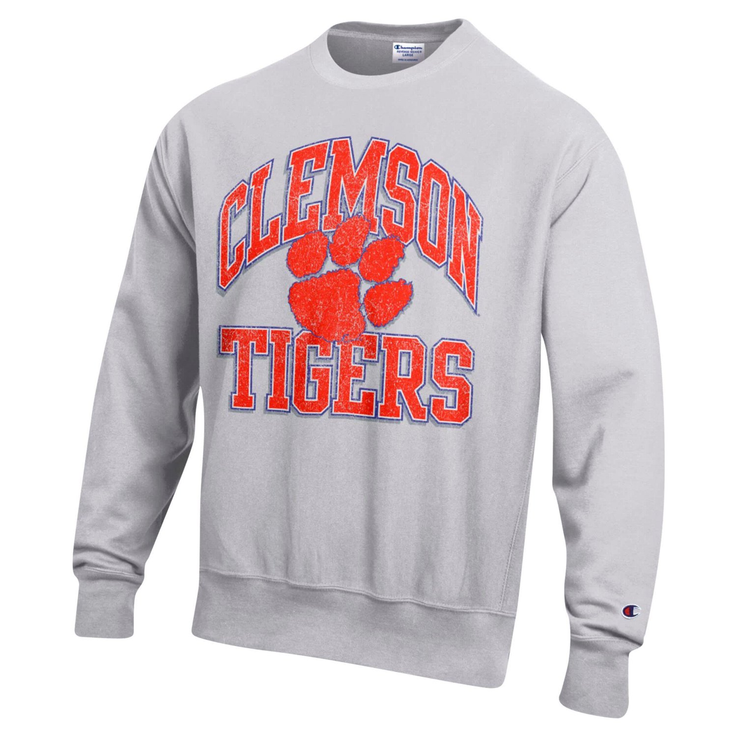 Champion Clemson Tigers Vault Late Night Reverse Weave Pullover Sweatshirt