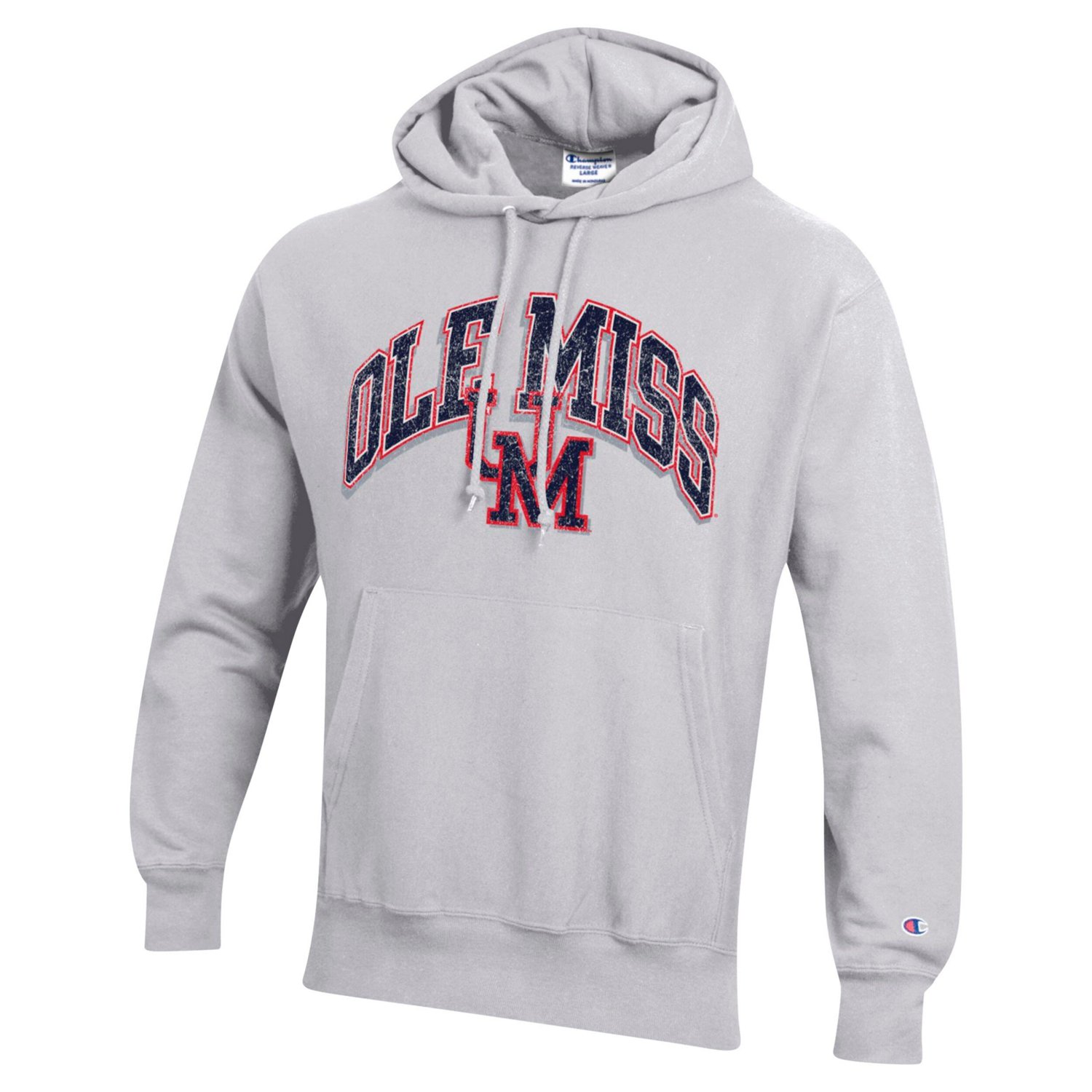 Champion Ole Miss Rebels Vault Late Night Reverse Weave Pullover Hoodie