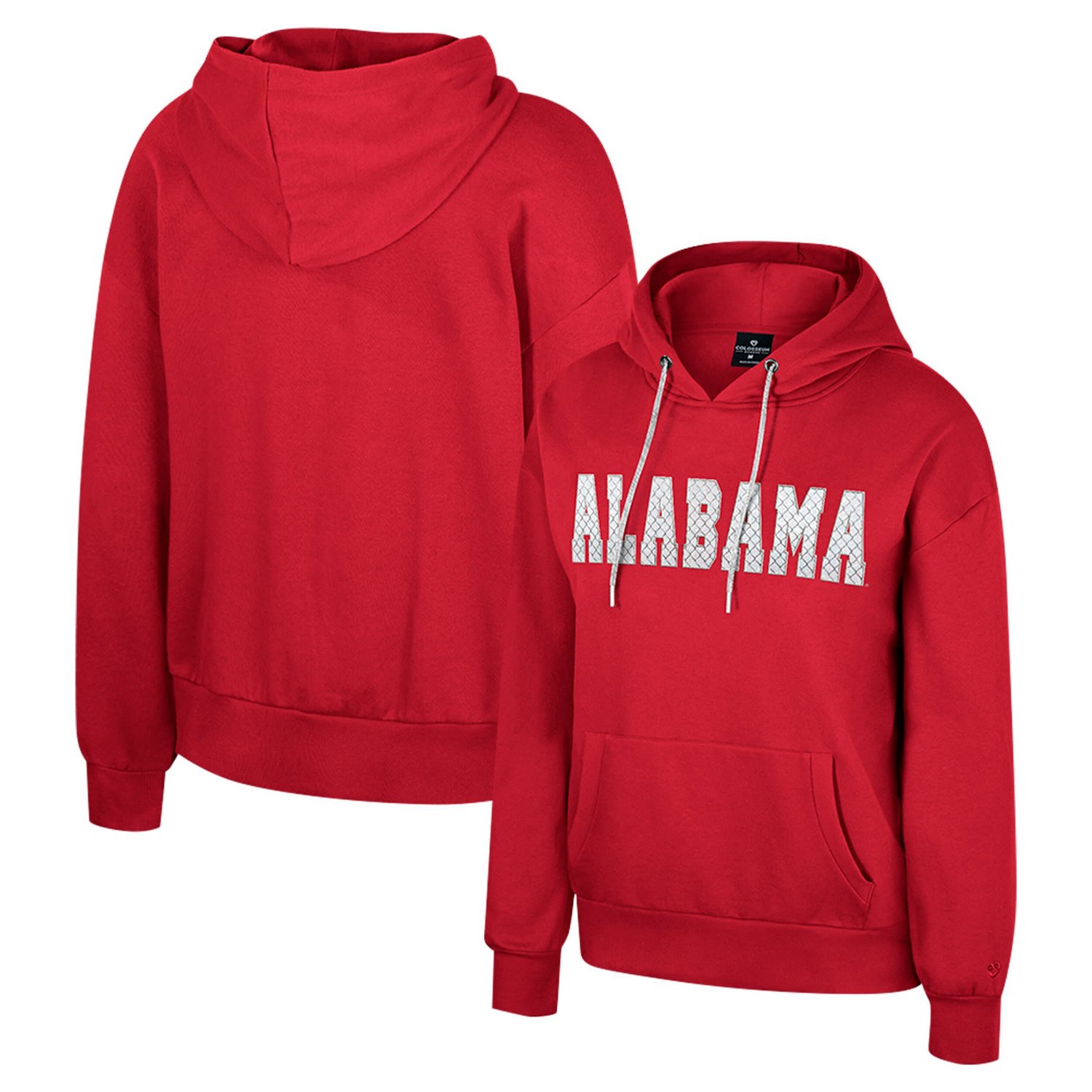 Colosseum Alabama Tide Reflection Rhinestone Drawcord Pullover Hoodie