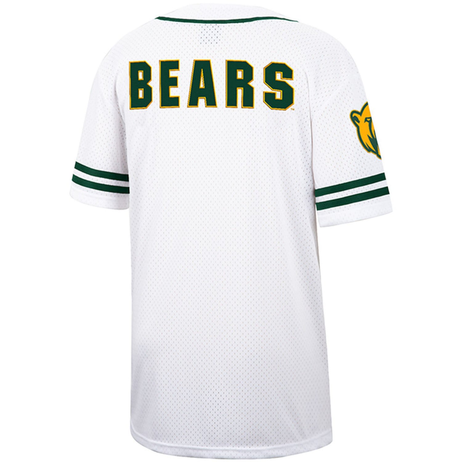 Colosseum Baylor Bears Free Spirited Mesh Button Up Baseball Jersey Academy