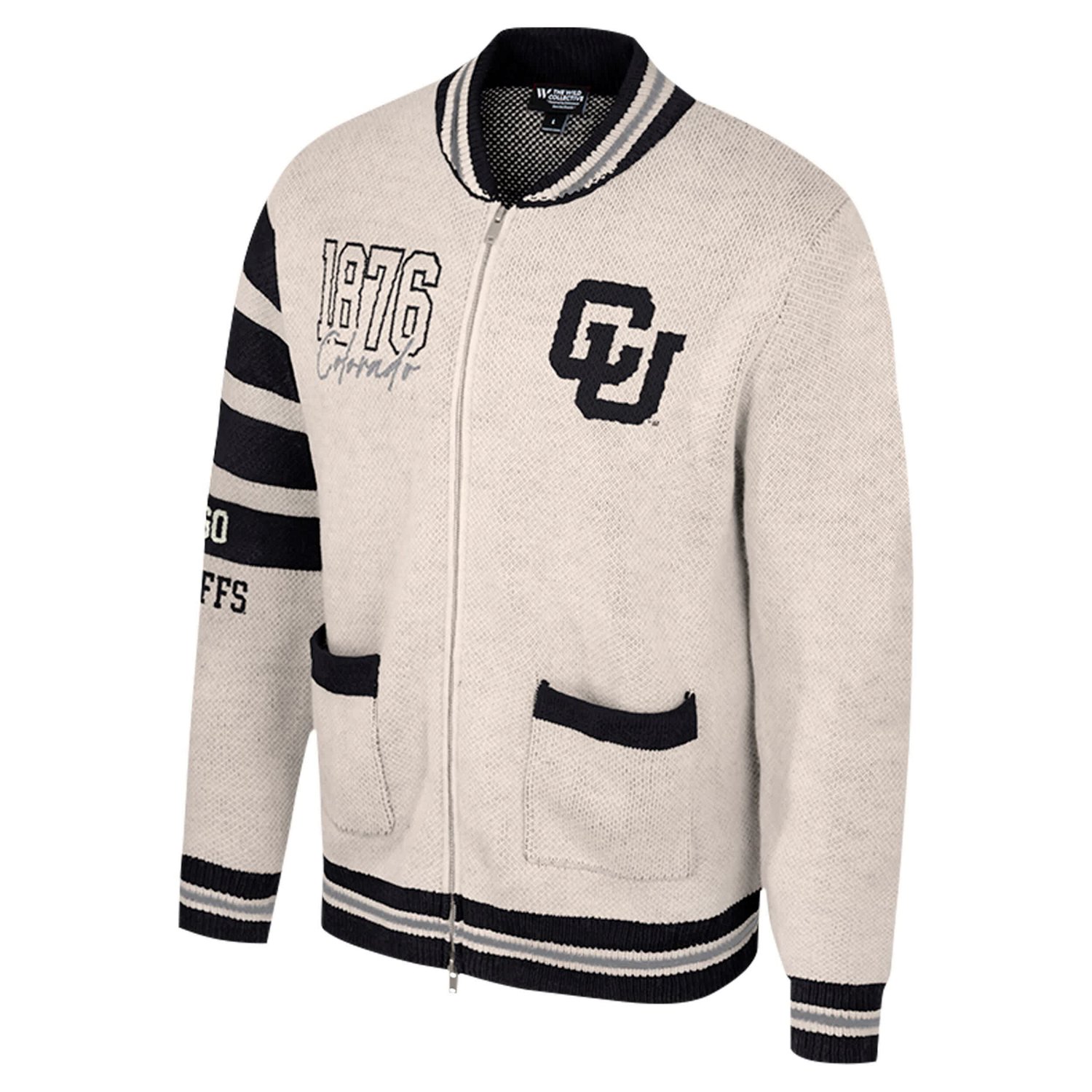 Colosseum Colorado Buffaloes Jacquard Full-Zip Sweater                                                                           - view number 2