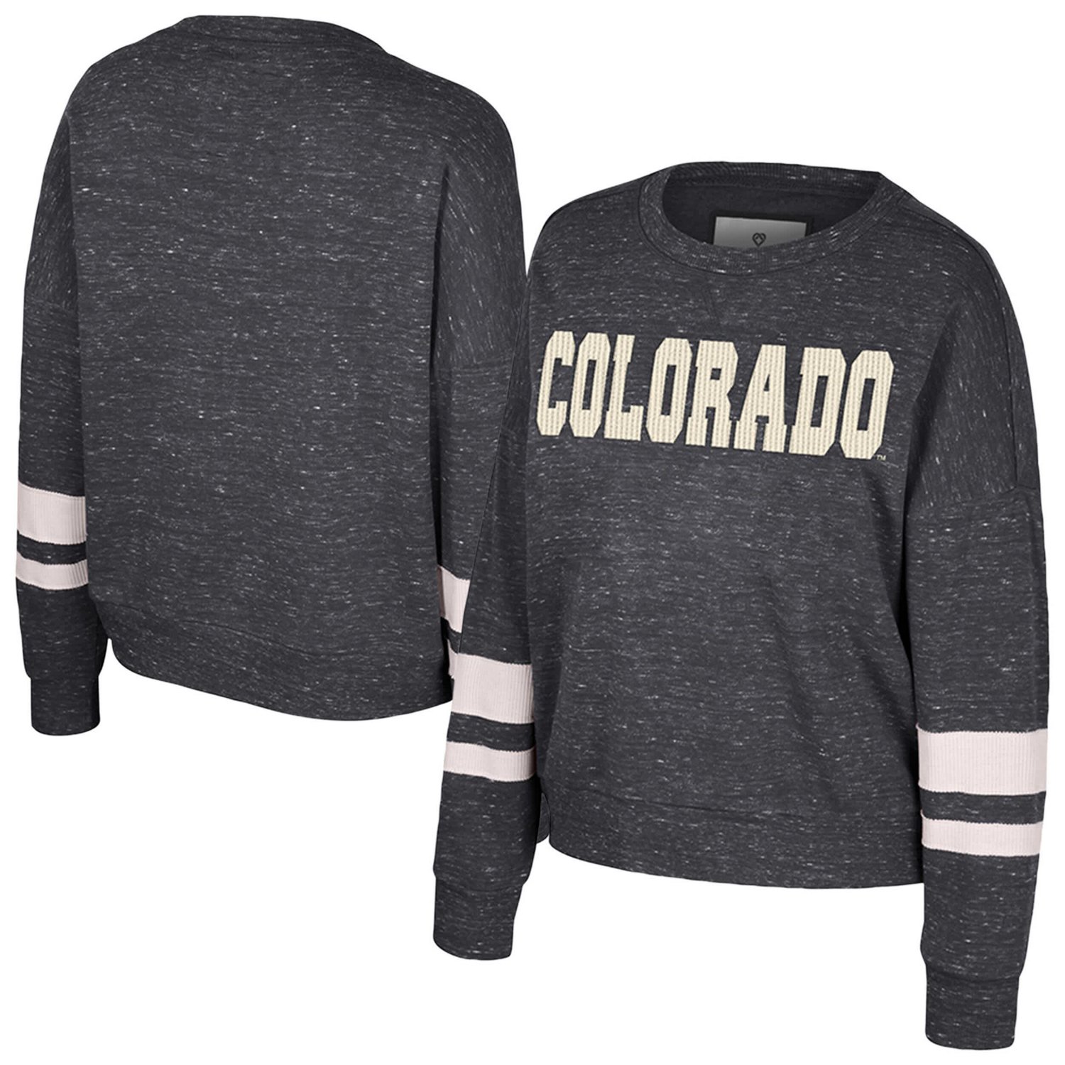 Colosseum Colorado Buffaloes Lost City Speckle Pullover Sweatshirt                                                               - view number 1