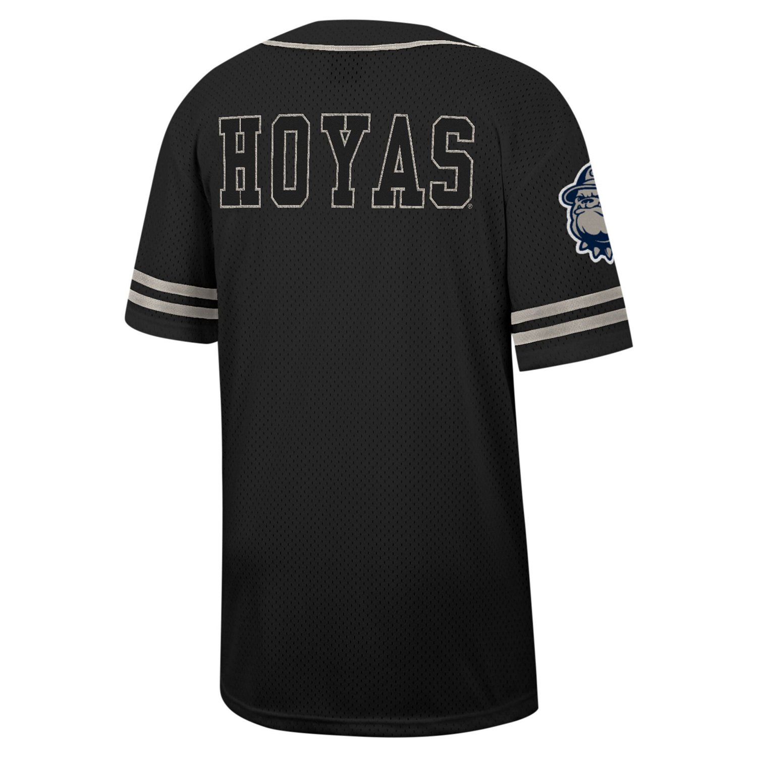 Colosseum Georgetown Hoyas Free Spirited Mesh Button-Up Baseball Jersey                                                          - view number 3