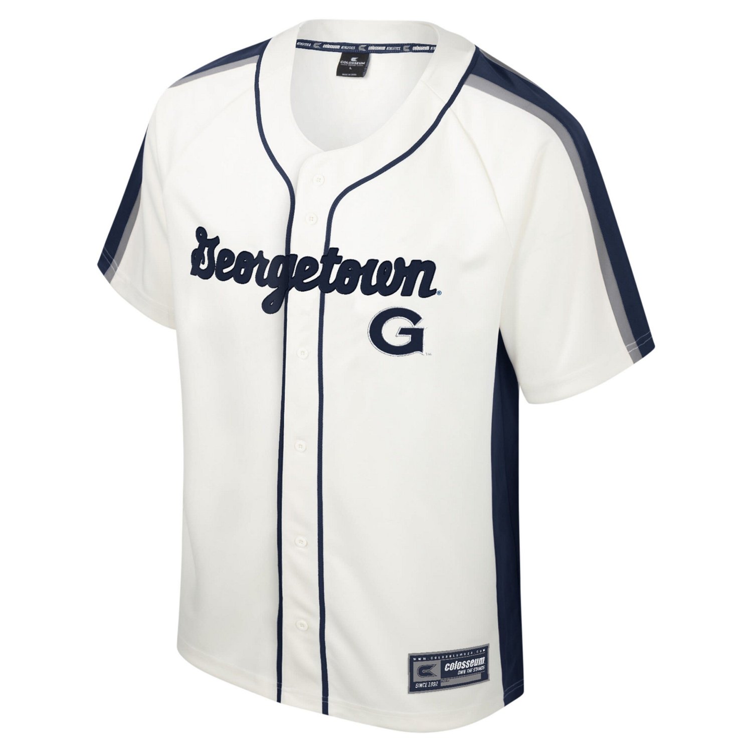 Colosseum Georgetown Hoyas Ruth Button-Up Baseball Jersey                                                                        - view number 2