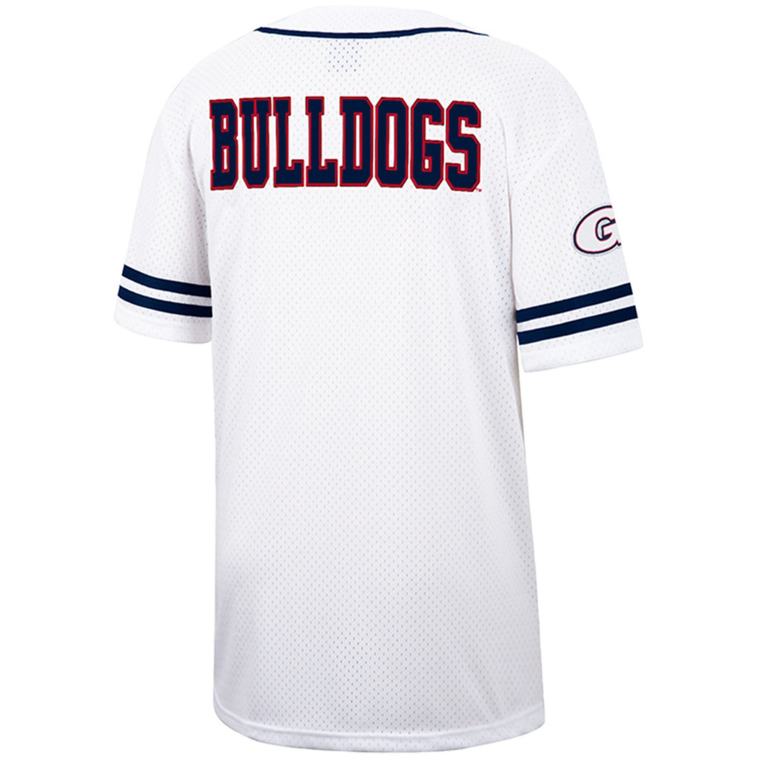 Colosseum Gonzaga Bulldogs Free Spirited Mesh Button-Up Baseball Jersey                                                          - view number 3