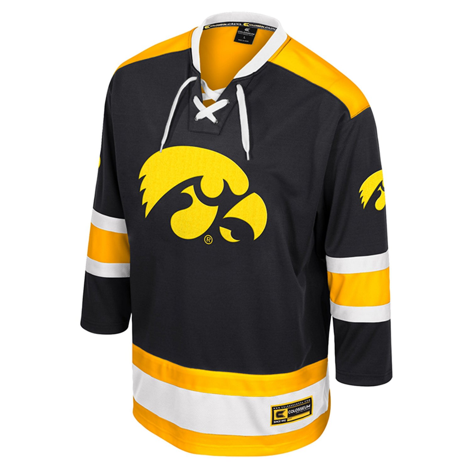 Colosseum Iowa Hawkeyes Athletic Machine Fashion Hockey Jersey                                                                   - view number 2