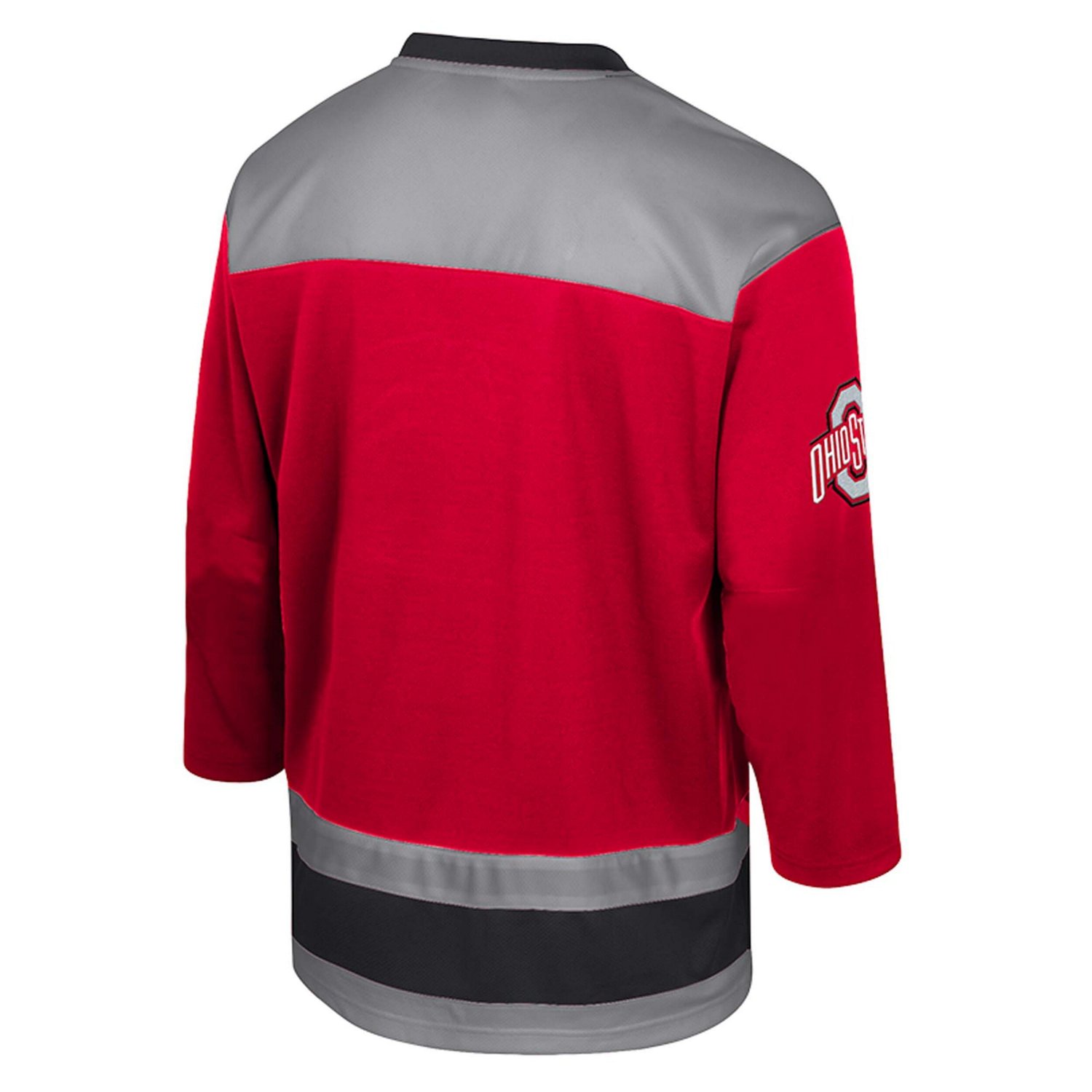 Colosseum Ohio State Buckeyes Athletic Machine Fashion Hockey Jersey - view number 3