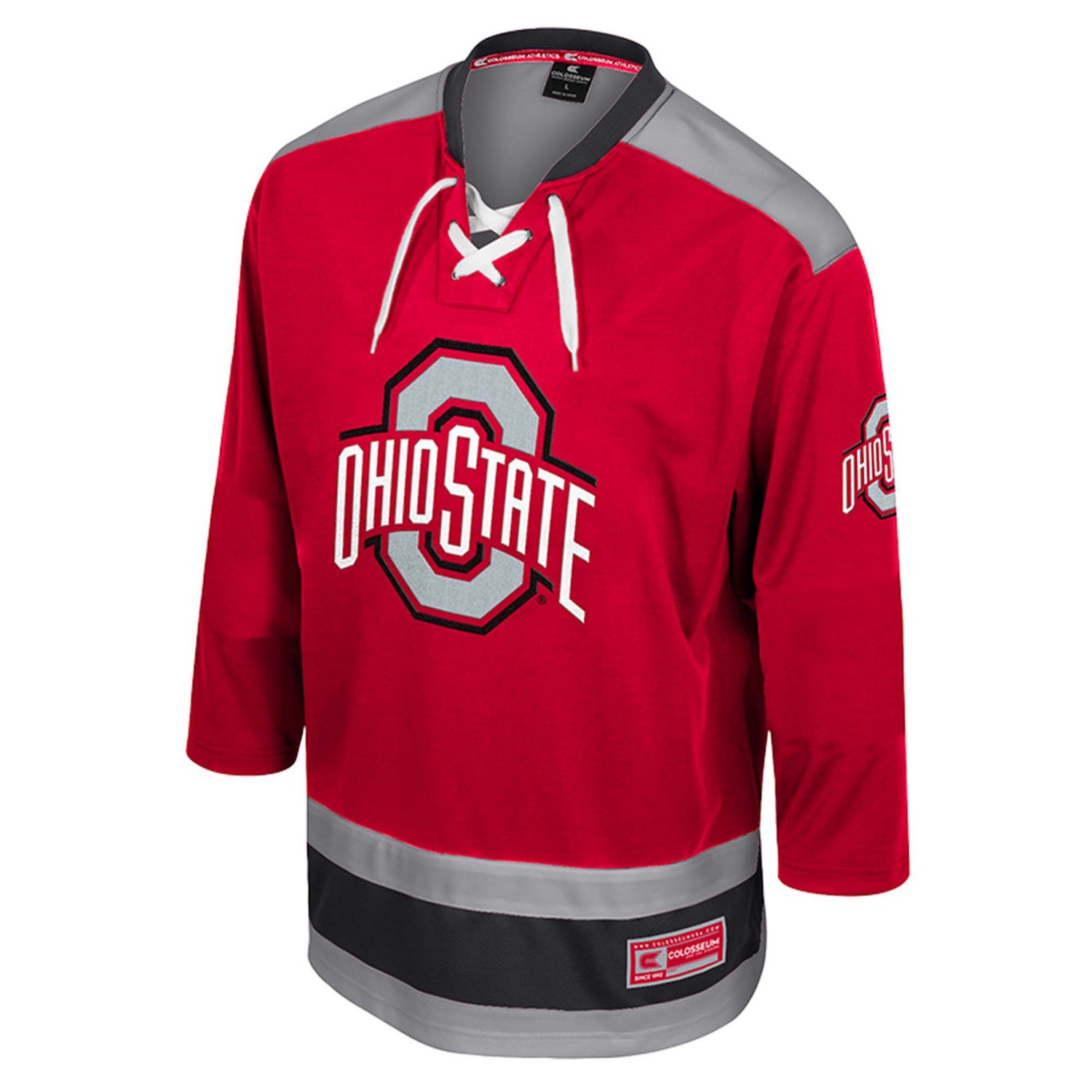 Colosseum Ohio State Buckeyes Athletic Machine Fashion Hockey Jersey - view number 2