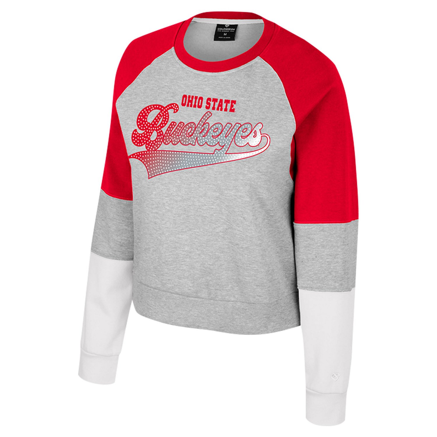 Colosseum Ohio State Buckeyes Katinka Rhinestone Scoop Neck Pullover Sweatshirt - view number 2