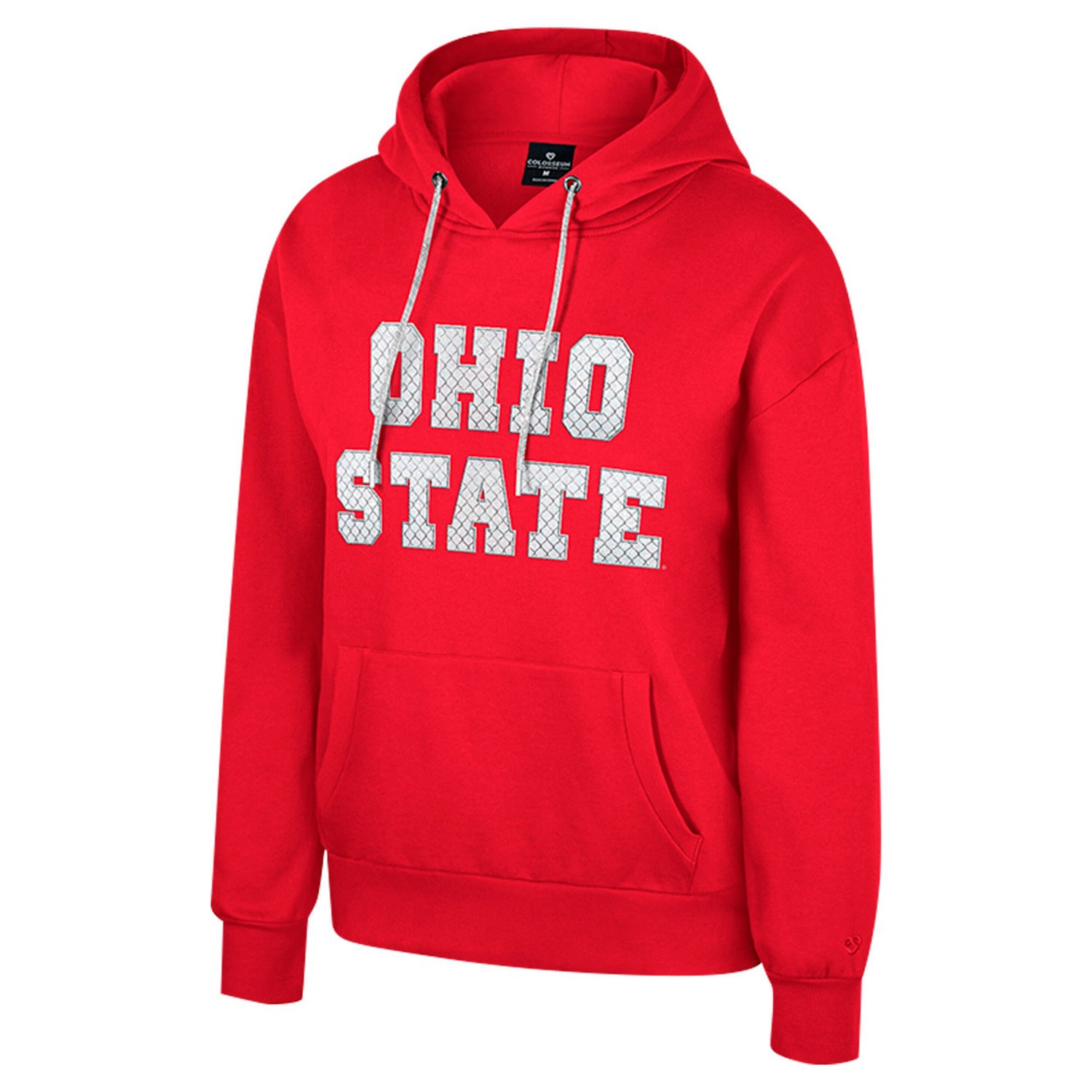 Colosseum Ohio State Buckeyes Reflection Rhinestone Drawcord Pullover Hoodie - view number 2