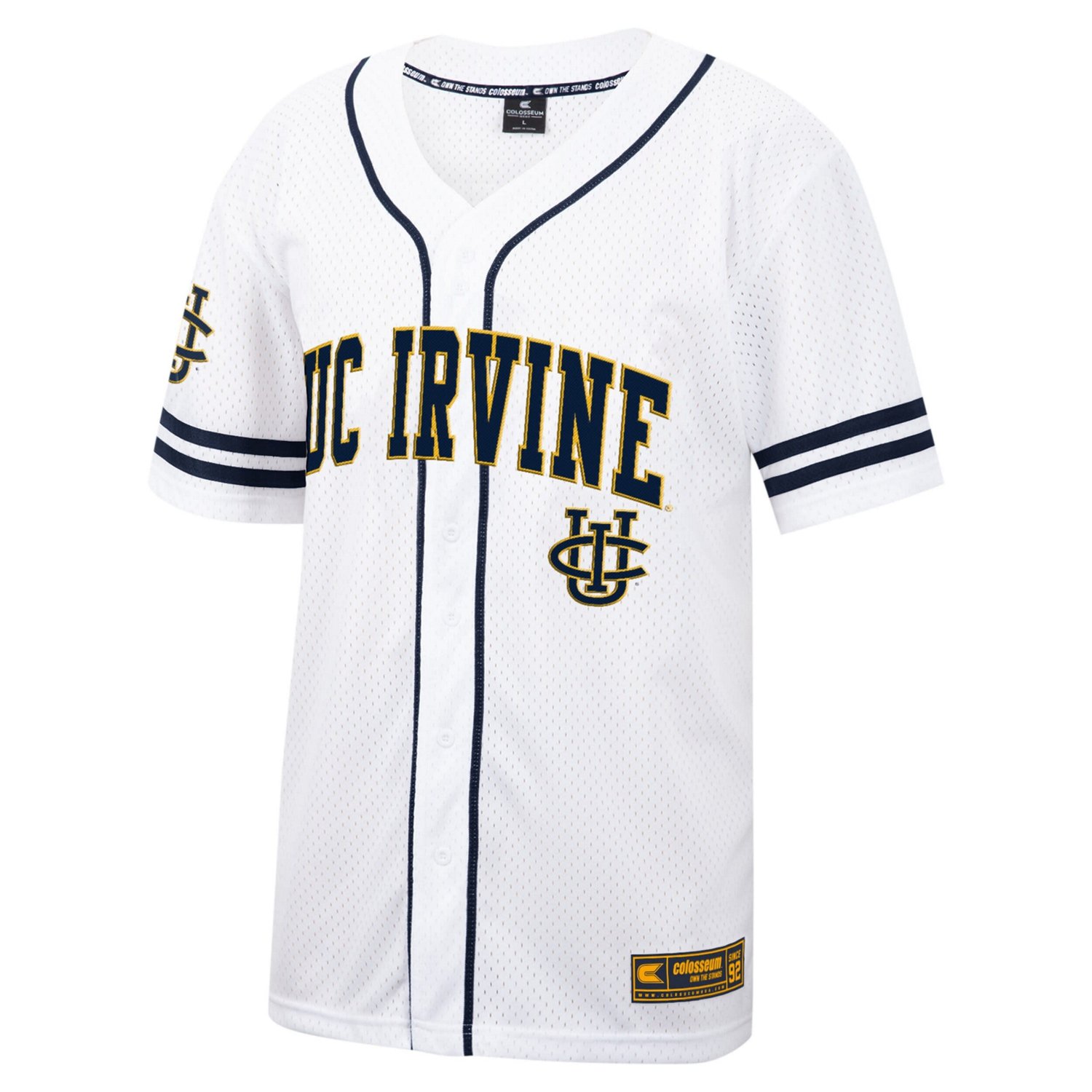 Colosseum UC Irvine Anteaters Free Spirited Mesh Button-Up Baseball Jersey - view number 2