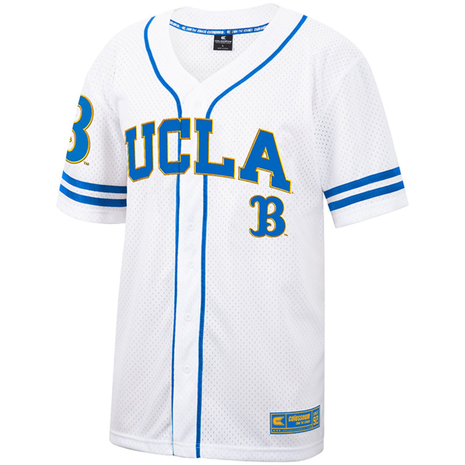 Colosseum UCLA Bruins Free Spirited Mesh Button-Up Baseball Jersey                                                               - view number 2