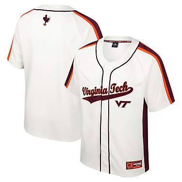 Colosseum Virginia Tech Hokies Ruth Button-Up Baseball Jersey                                                                   