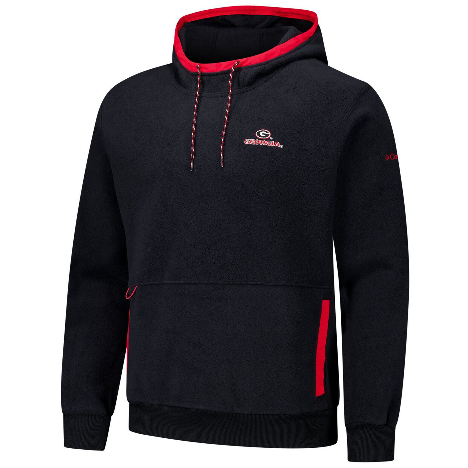 Columbia Georgia Bulldogs Flanker Fleece Pullover Hoodie - view number 2