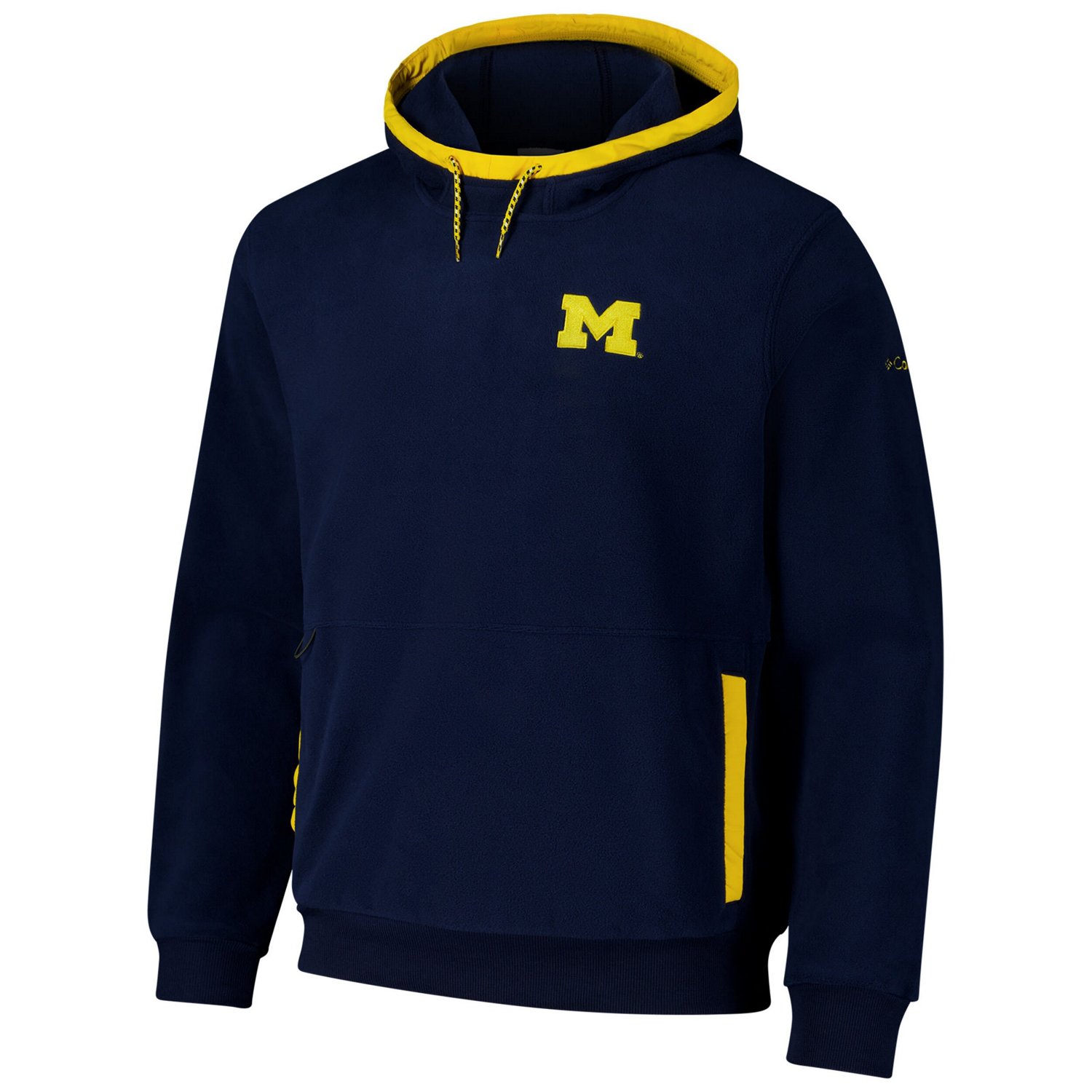 Columbia Michigan Wolverines Flanker Fleece Pullover Hoodie - view number 2