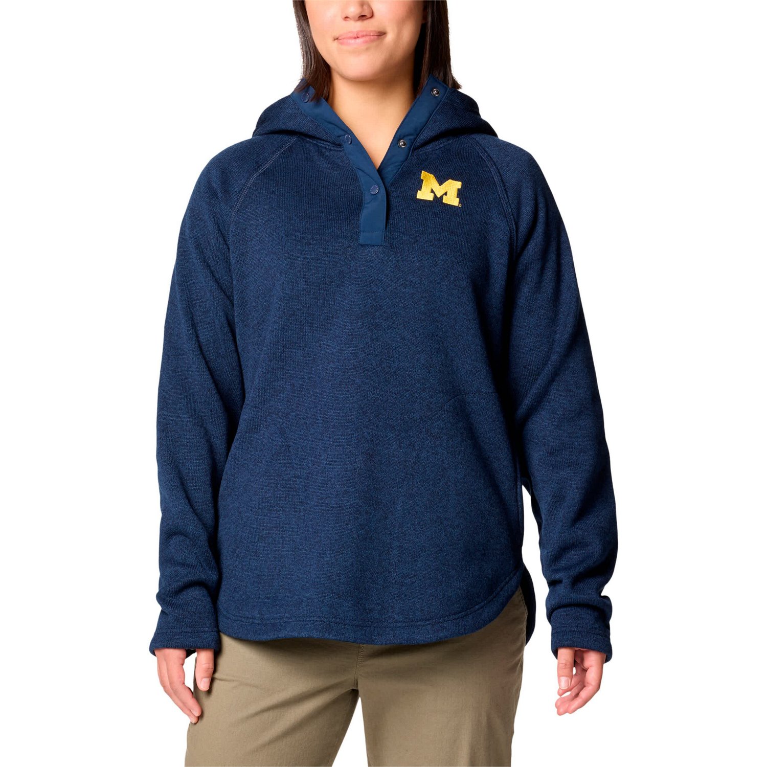 Columbia Michigan Wolverines Sweater Weather Fleece Lined Pullover Hoodie                                                        - view number 1