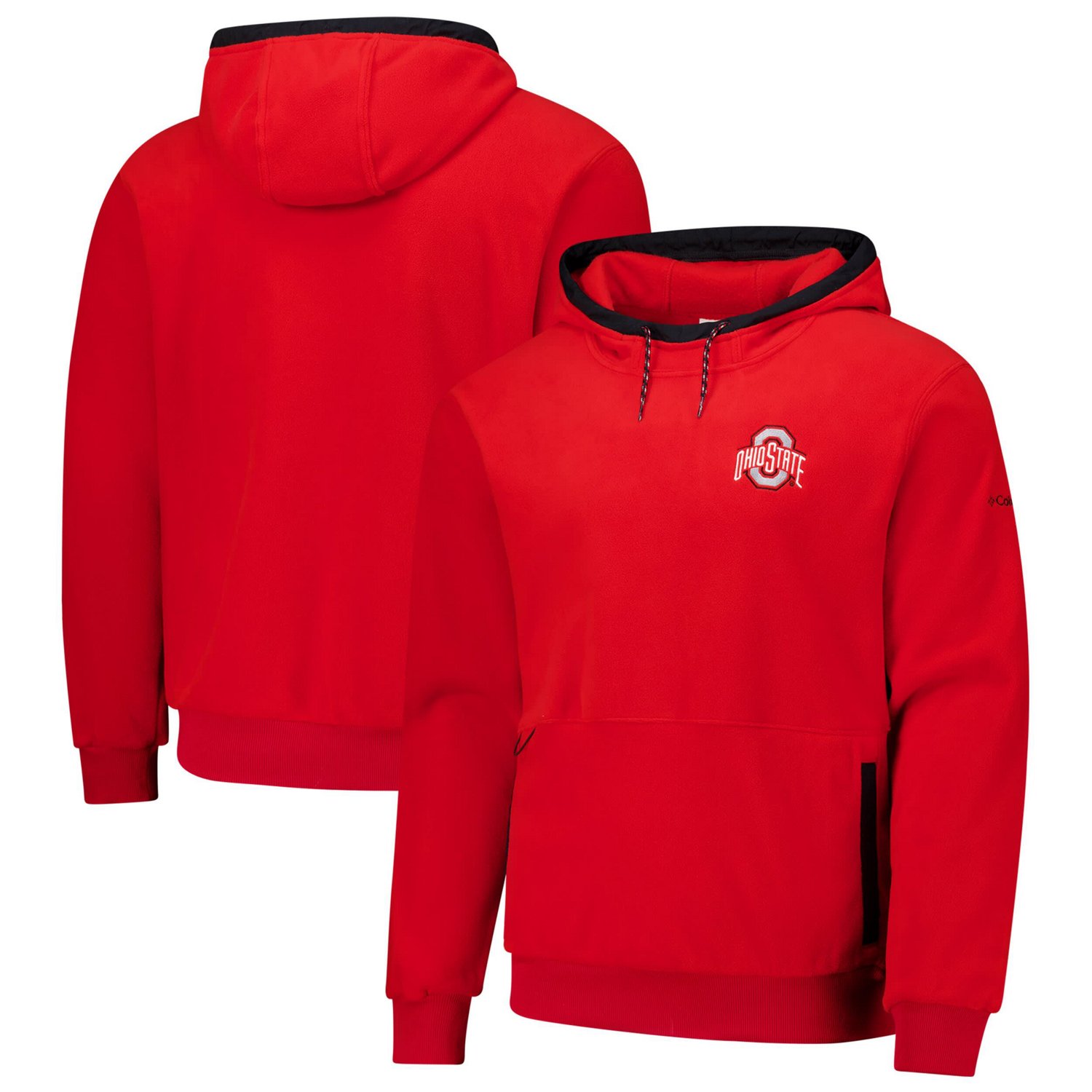 Columbia Ohio State Buckeyes Flanker Fleece Pullover Hoodie - view number 1