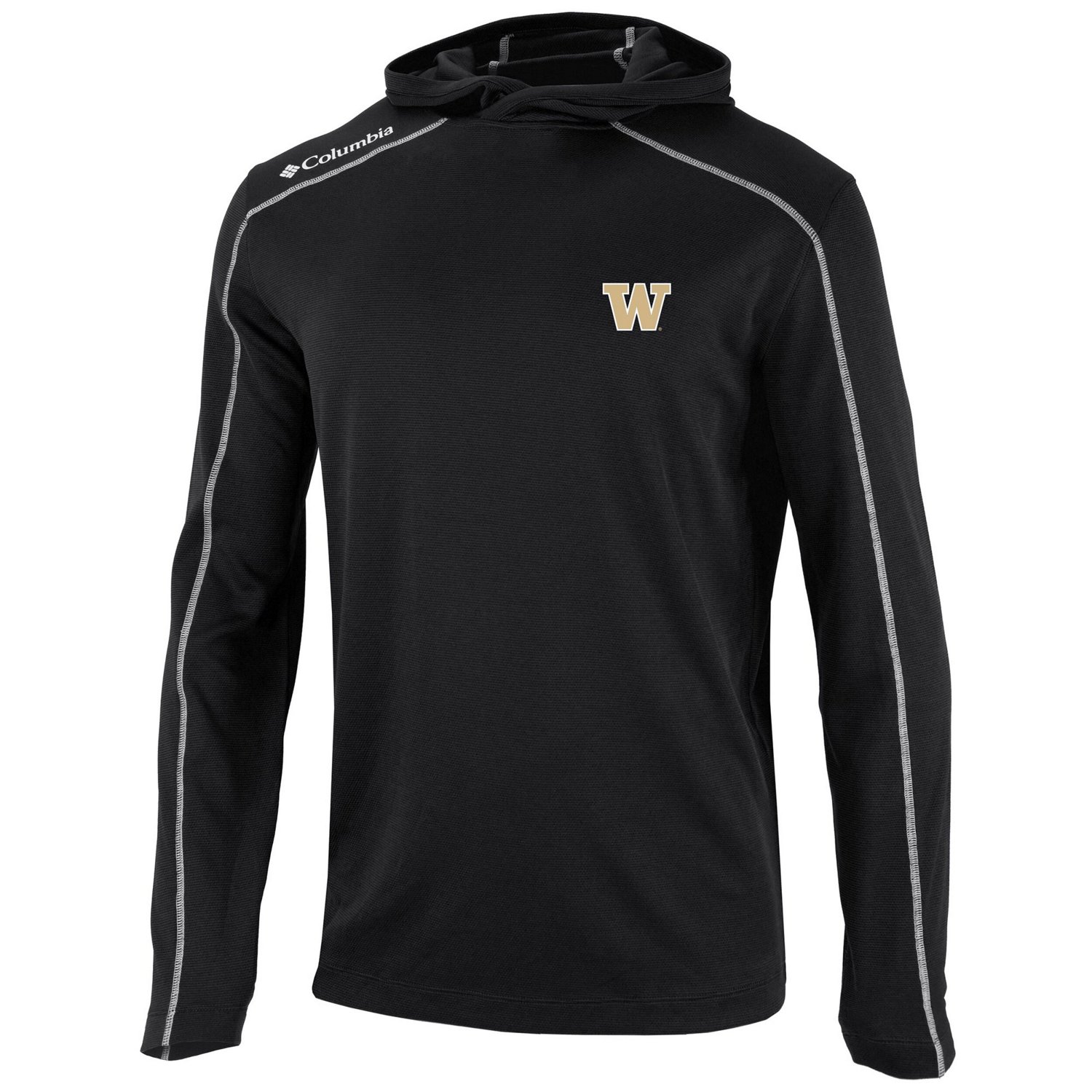 Columbia Washington Huskies Omni-Wick Shotgun Pullover Hoodie                                                                    - view number 2