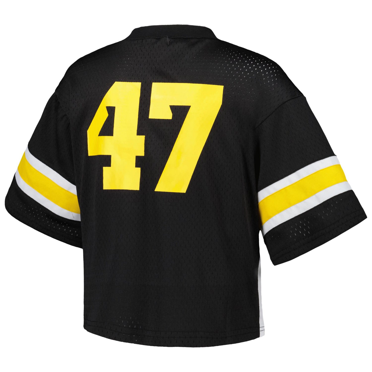 Established  Co 47 Iowa Hawkeyes Fashion Boxy Cropped Football Jersey - view number 3