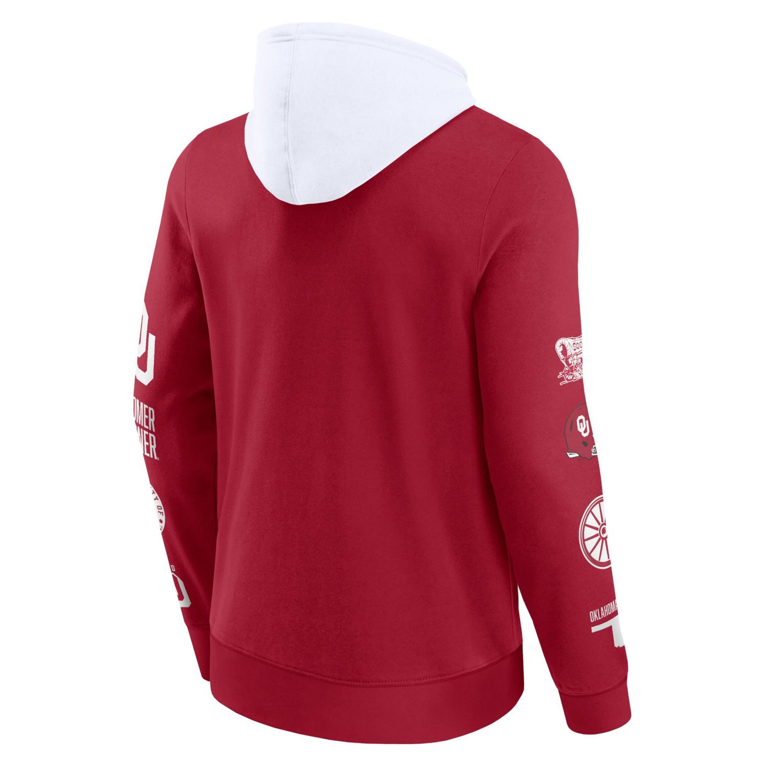 Fanatics / Oklahoma Sooners Color Block Badge Fleece Pullover Hoodie - view number 3
