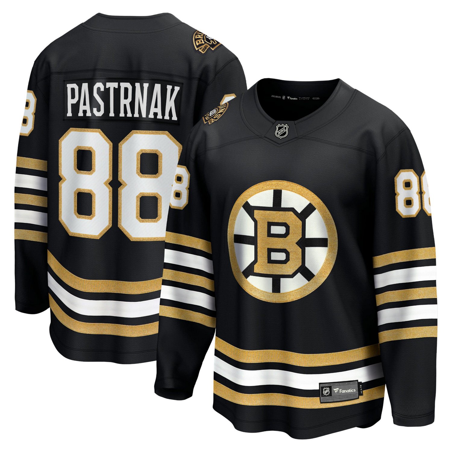Fanatics David Pastrnak Boston Bruins 100th Anniversary Premier Breakaway Player Jersey