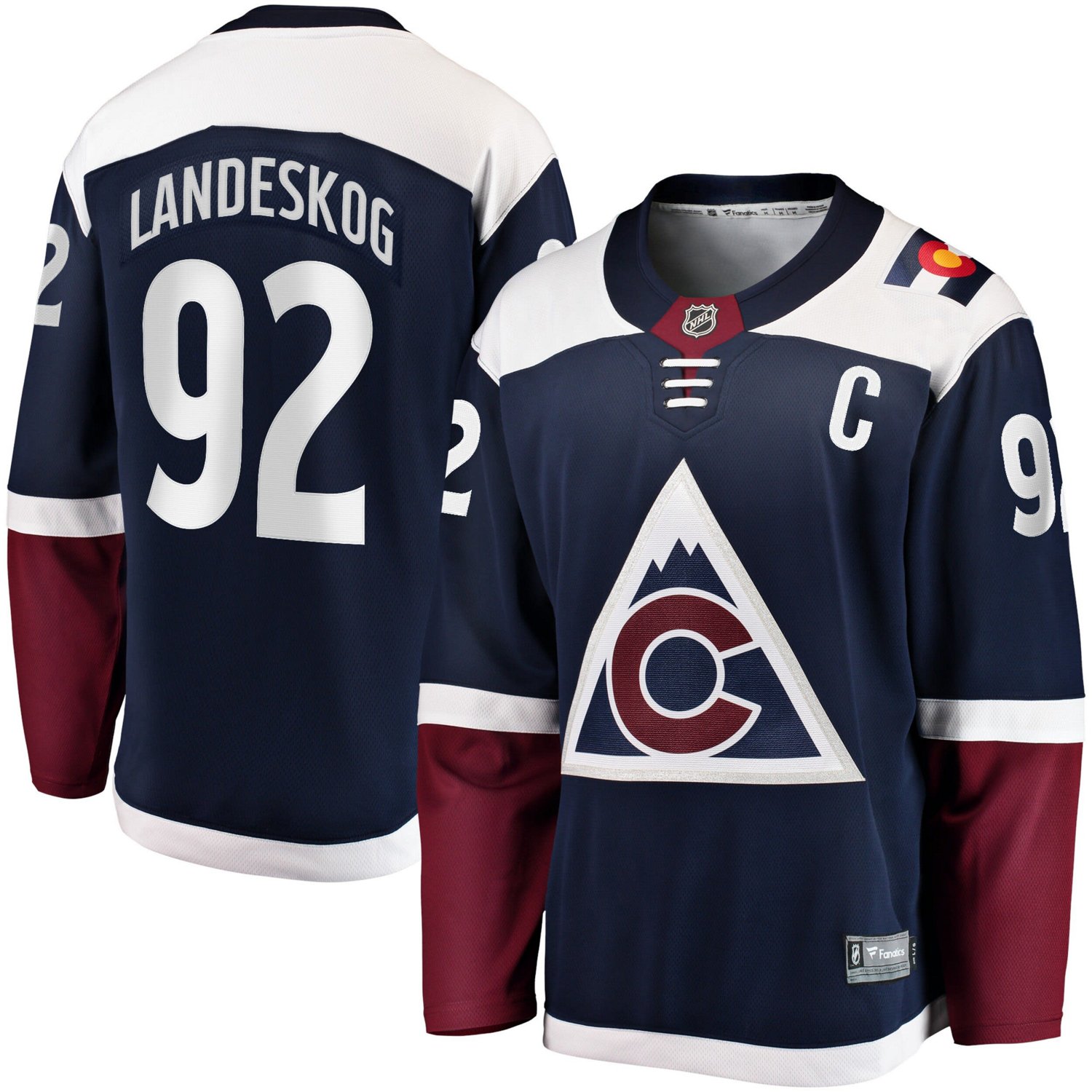 Fanatics Gabriel Landeskog Colorado Avalanche Premier Breakaway Player Jersey - view number 1