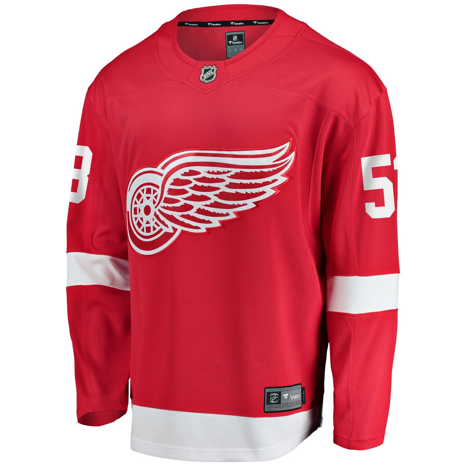 Fanatics Moritz Seider Detroit Wings Home Breakaway Player Jersey                                                                - view number 2