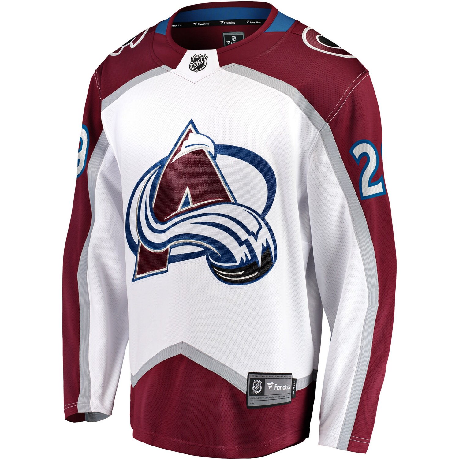 Fanatics Nathan MacKinnon Colorado Avalanche Away Premier Breakaway Player Jersey                                                - view number 2
