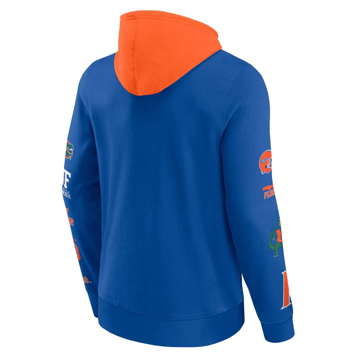 Fanatics Orange Florida Gators Color Block Badge Fleece Pullover Hoodie                                                          - view number 3