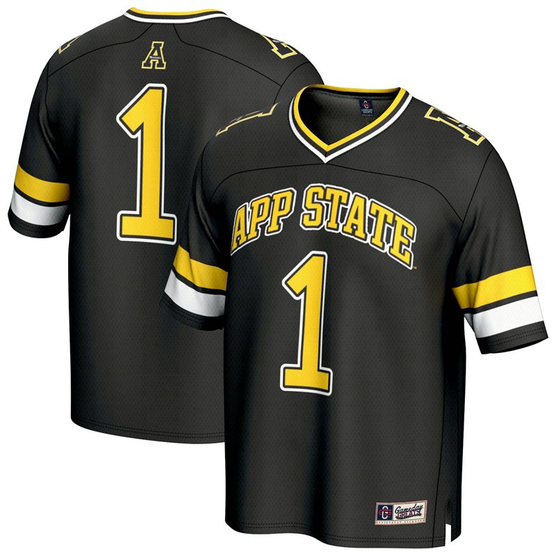 Gameday Greats 1 Appalachian State Mountaineers Lightweight Collegiate Football Fashion Jersey-image