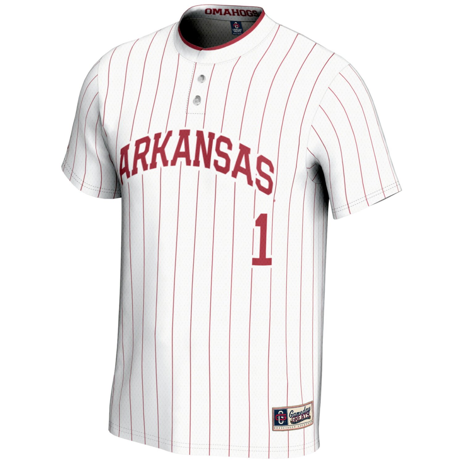 GameDay Greats 1 Arkansas Razorbacks Lightweight Softball Jersey - view number 2