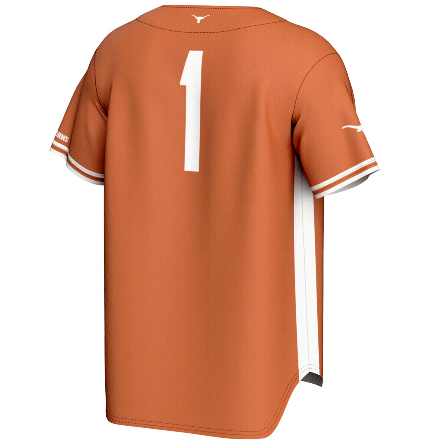GameDay Greats 1 Burnt Texas Longhorns Lightweight Baseball Jersey - view number 3