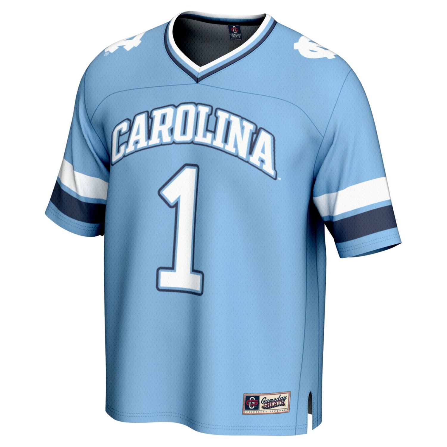 GameDay Greats 1 Carolina North Carolina Tar Heels Lightweight Collegiate Football Fashion Jersey - view number 2