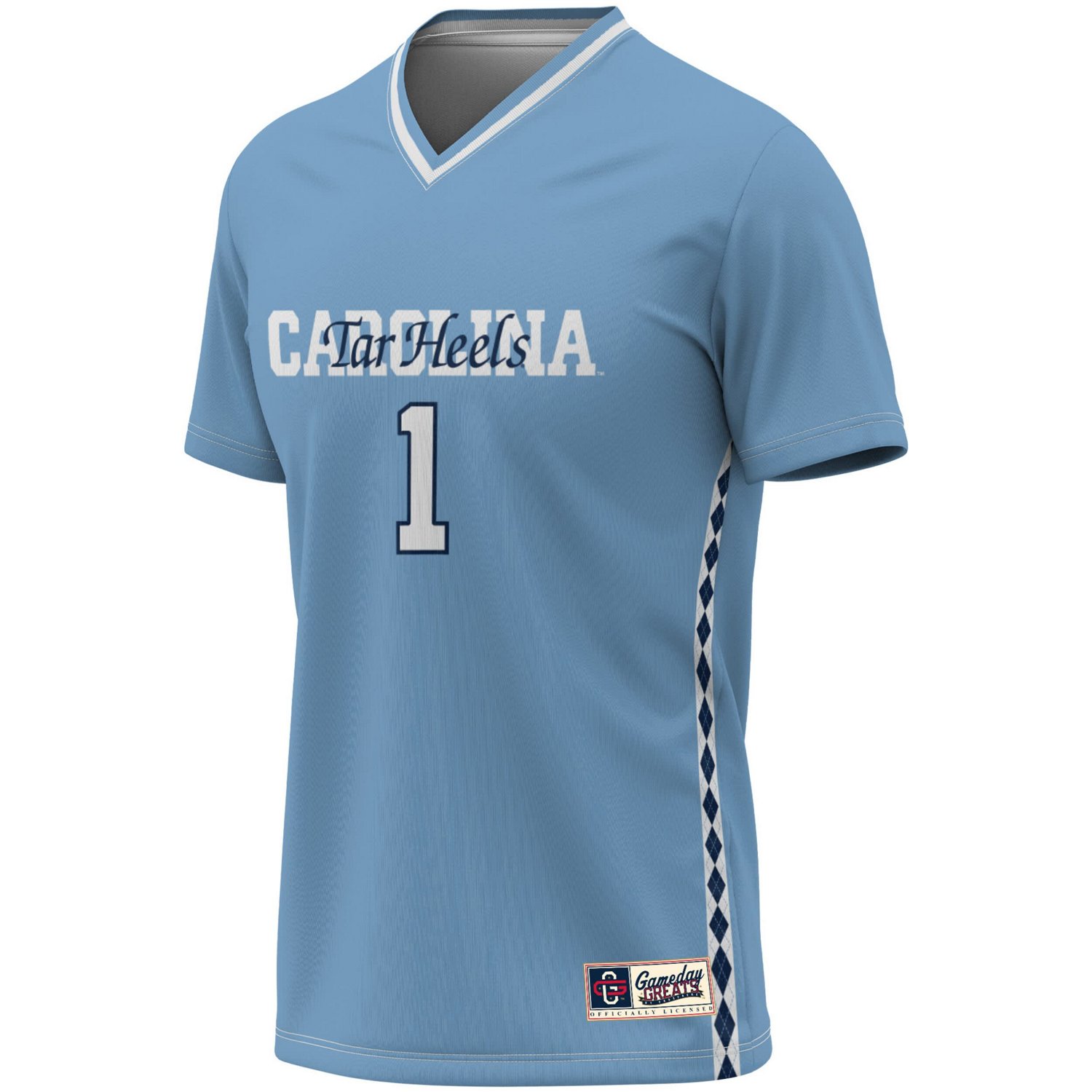 GameDay Greats 1 Carolina North Carolina Tar Heels Women's Soccer Lightweight Fashion Jersey - view number 2