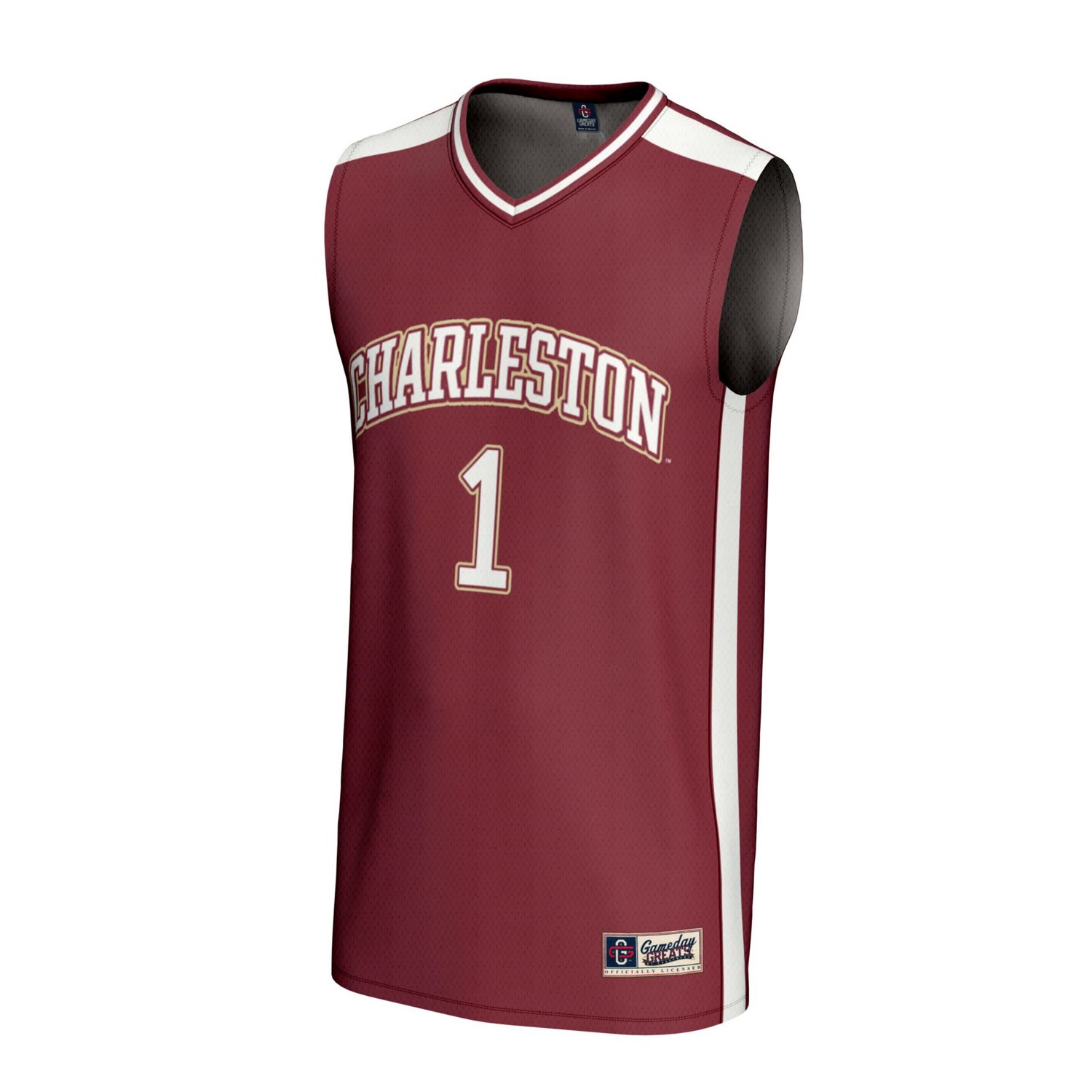 GameDay Greats 1 Charleston Cougars Lightweight Collegiate Basketball Fashion Jersey - view number 2