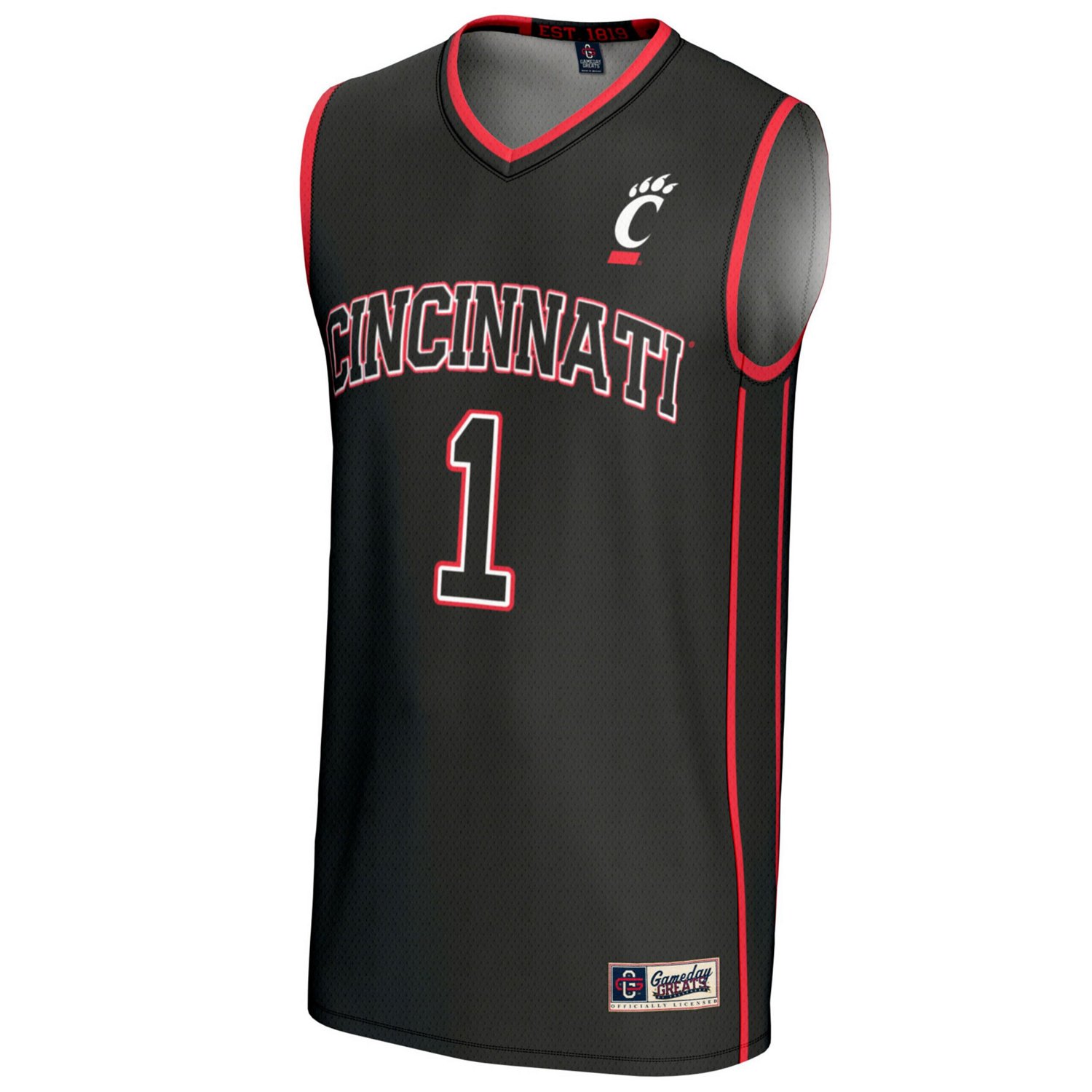 GameDay Greats 1 Cincinnati Bearcats Lightweight Basketball Fashion Jersey - view number 2