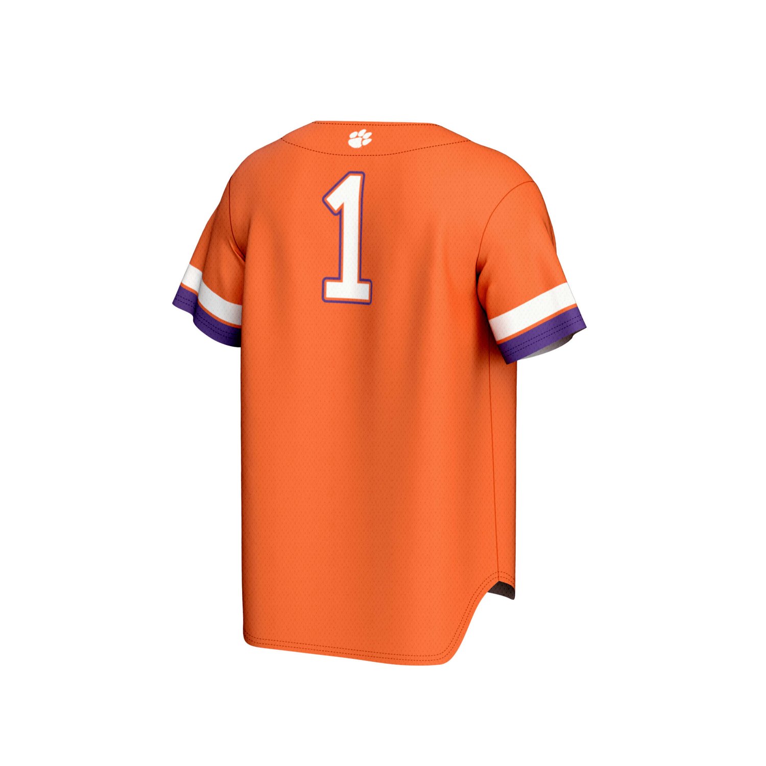 GameDay Greats 1 Clemson Tigers Lightweight Collegiate Baseball Fashion Jersey - view number 3