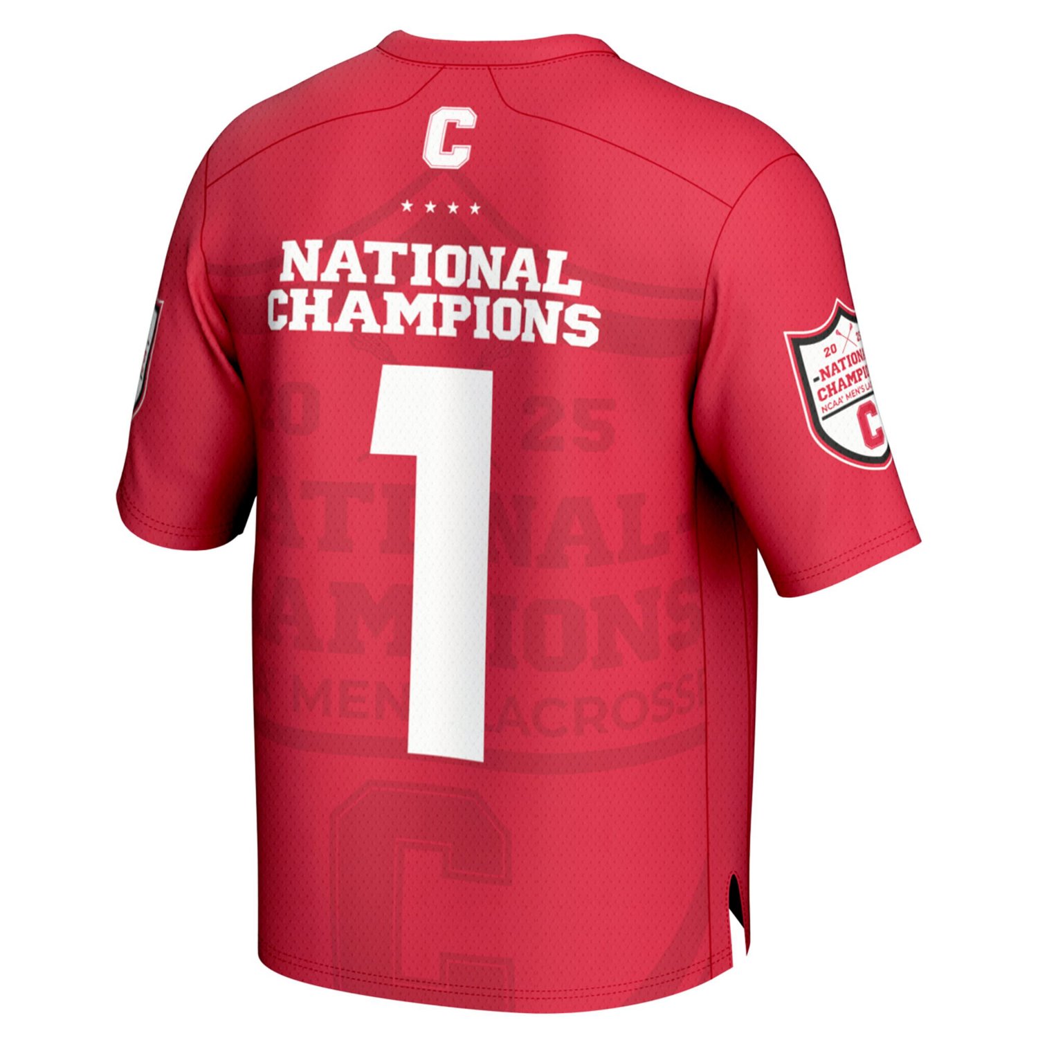 GameDay Greats 1 Cornell Big 2025 NCAA Men's Lacrosse National Champions Lightweight Fashion Jersey - view number 3