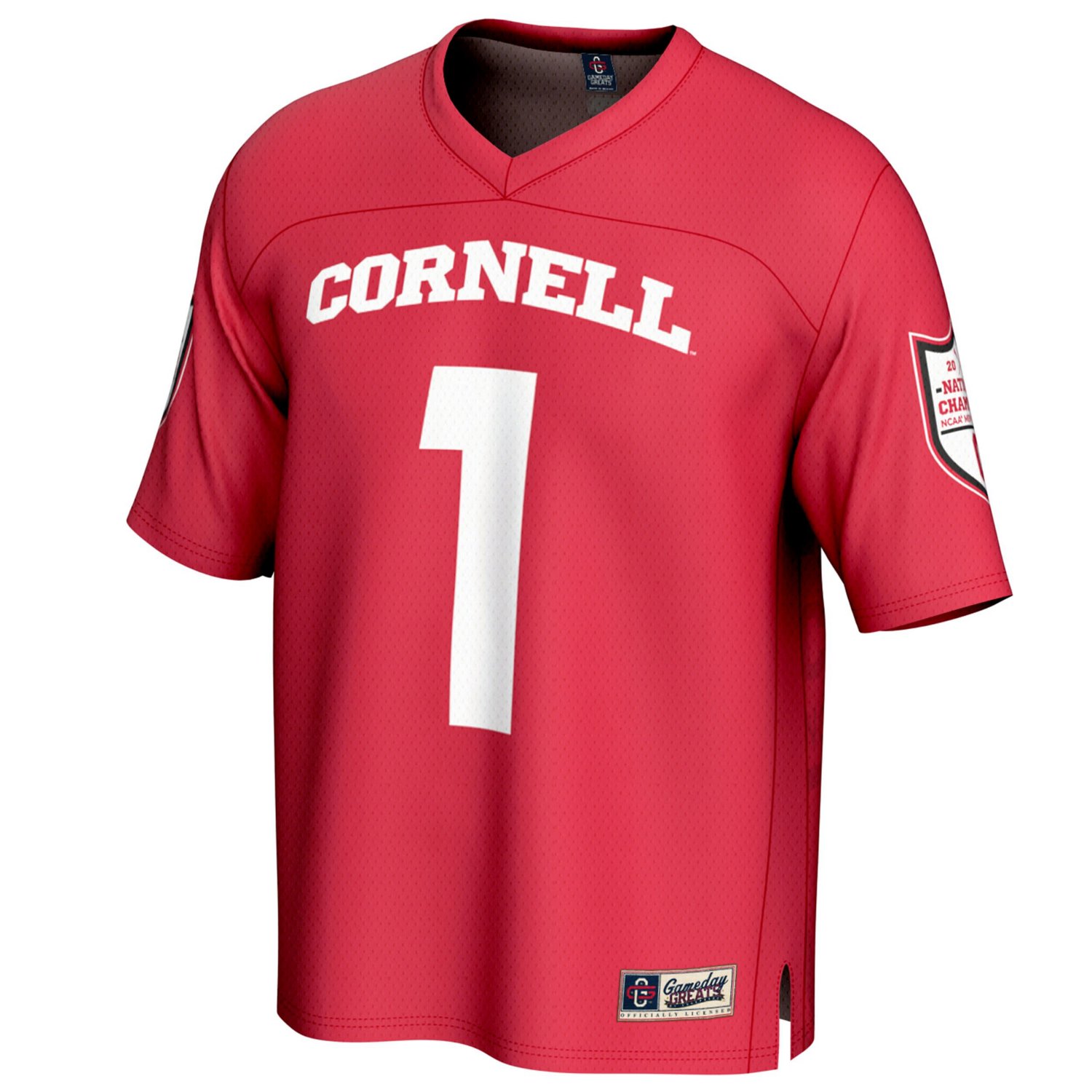 GameDay Greats 1 Cornell Big 2025 NCAA Men's Lacrosse National Champions Lightweight Fashion Jersey - view number 2