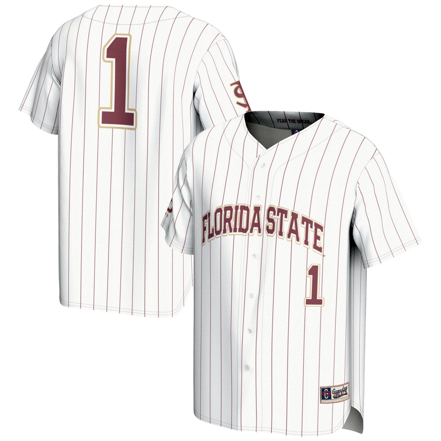 GameDay Greats 1 Florida State Seminoles Lightweight Baseball Jersey - view number 1
