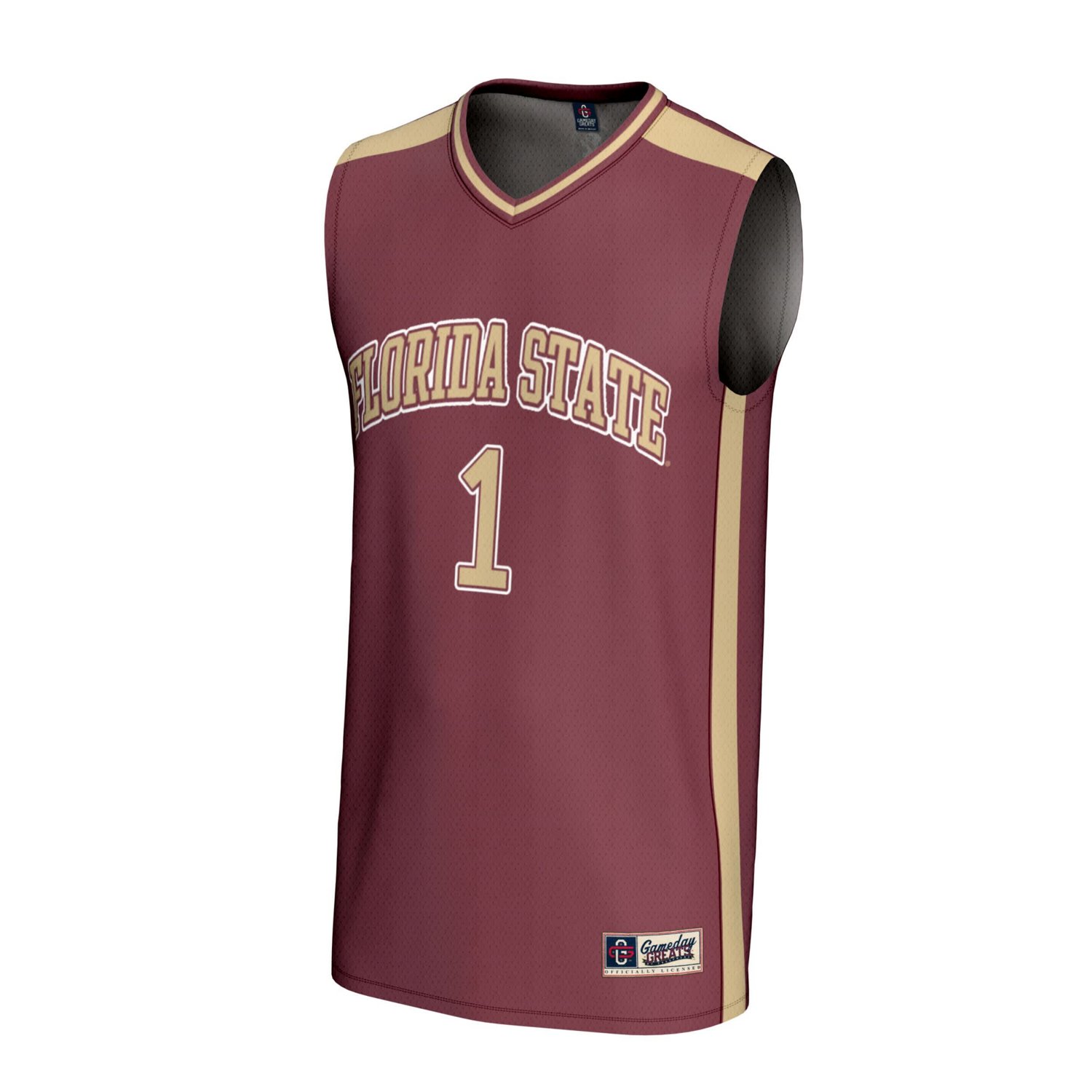 GameDay Greats 1 Florida State Seminoles Lightweight Collegiate Basketball Fashion Jersey - view number 2