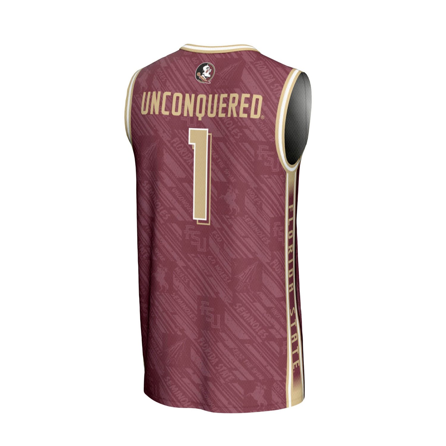 GameDay Greats 1 Florida State Seminoles Lightweight Highlight Print Basketball Jersey - view number 3