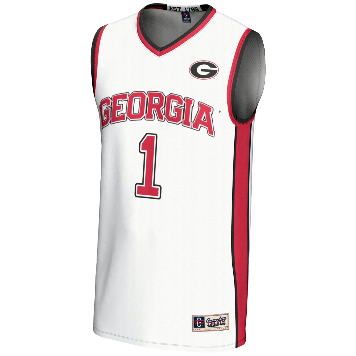 GameDay Greats 1 Georgia Bulldogs Lightweight Basketball Jersey - view number 2
