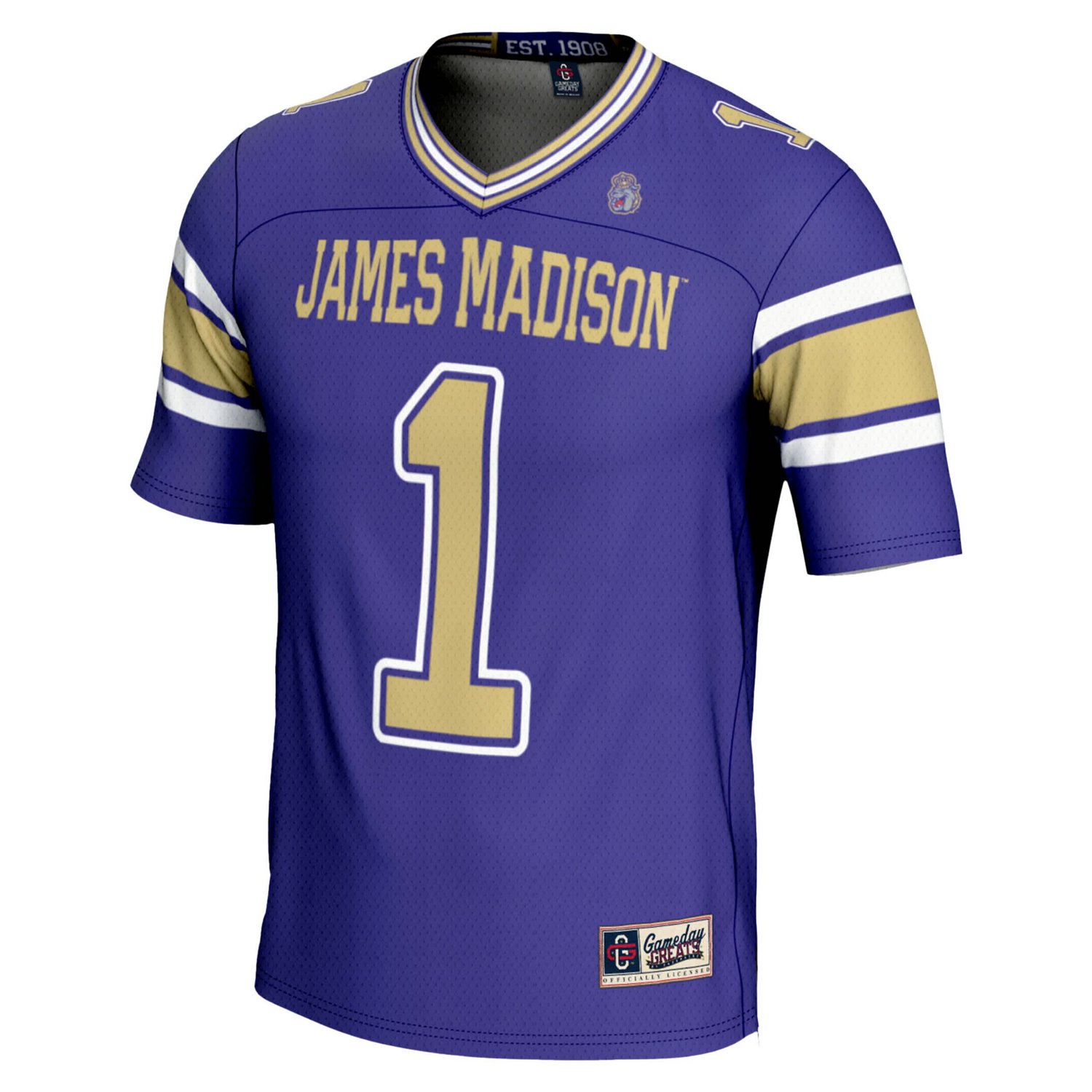 GameDay Greats 1 James Madison Dukes Endzone Football Jersey - view number 2