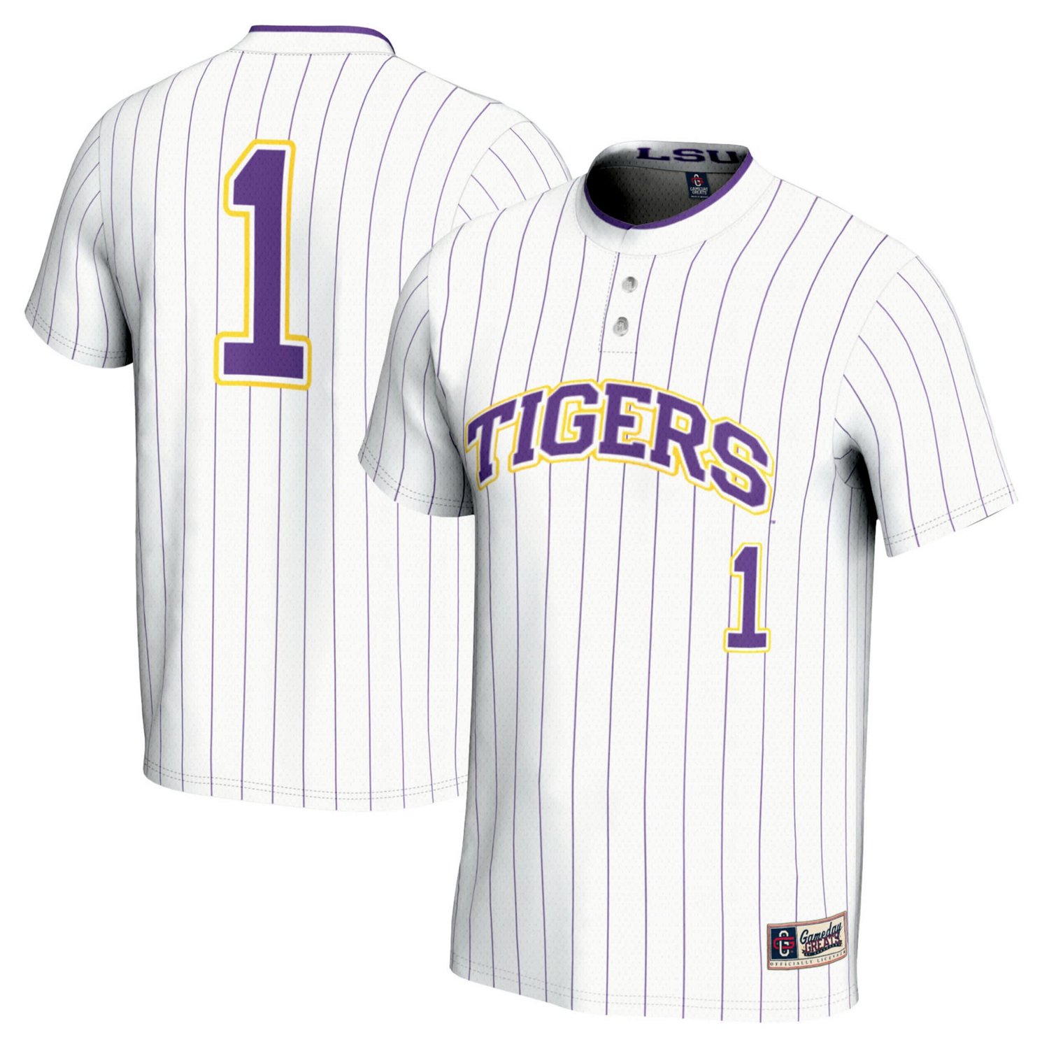 GameDay Greats 1 LSU Tigers Lightweight Softball Jersey - view number 1